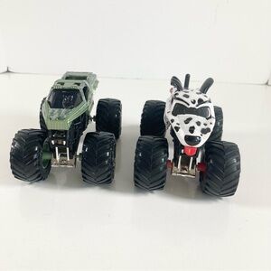 Monster Jam Monster Mutt Dalmatian  Soldier Fortune 4x4 Trucks Toys Lot